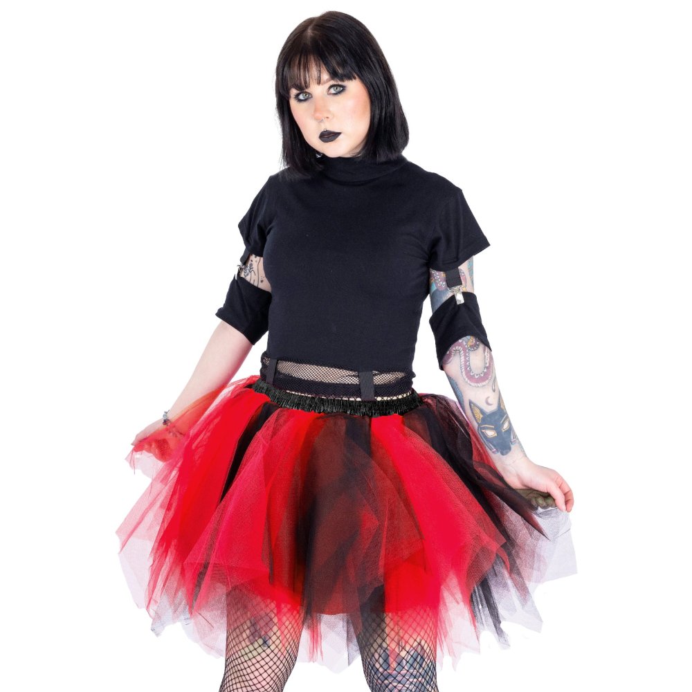 Poizen Industries - Caelia Tutu - Zwart/Rood